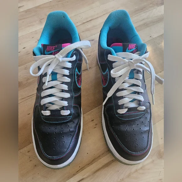 Nike Air Force 1s Miami Nights Shoes Men’s Sz 10.5 - Picture 9 of 13